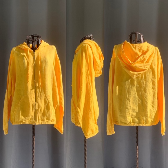 Juicy Couture Washed Linen Hooded Jacket - Picture 7 of 11